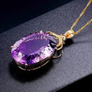 Colar Banhado a Ouro 18k - Ametista